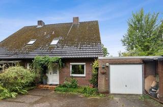 Doppelhaushälfte kaufen in 24146 Elmschenhagen-Süd, Gepflegte Rotstein-Doppelhaushälfte in Hanglage mit Vollkeller, Wintergarten, Garage in 24146 Kiel