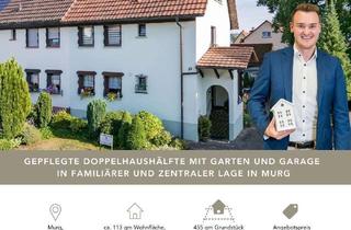 Doppelhaushälfte kaufen in Schwarzwaldstr. 12, 79730 Murg, LFI | Gepflegte Doppelhaushälfte mit Garage und Garten in zentraler Wohnlage von Murg