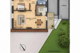 Wohnung kaufen in 76726 Germersheim, Eigentumswohnung, 4 ZKB + Dachstudio sowie mit 120 m² Privatgarten, Balkon, Garage