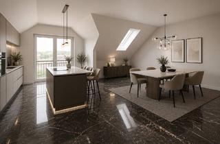 Wohnung kaufen in 86477 Adelsried, Neubau-Erstbezug! Exklusive 3-Zimmer-Dachgeschosswohnung mit Weitblick westlich Augsburg