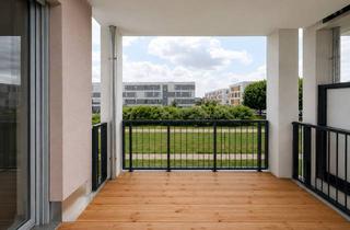 Wohnung mieten in 12529 Schönefeld, Möbliert einziehen: Barrierefreie 2-Zimmer-Neubauwohnung mit Südbalkon & Stellplatz