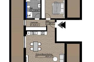 Wohnung mieten in 36381 Schlüchtern, Attraktive 2- Zimmerwohnung mit großzügiger Dachterrasse