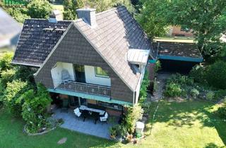 Haus kaufen in 21640 Bliedersdorf, Wohnen mit Stil – markantes Architektenhaus mit Turmerker und Wintergarten