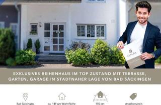 Reihenhaus kaufen in Schillerstraße 65/2, 79713 Bad Säckingen, LFI | Exklusives Reihenhaus mit Garten, Terrasse und Garage in stadtnaher Lage von Bad Säckingen