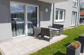 Wohnung mieten in Steinbacher Gärten 50, 35463 Fernwald, Neuwertige 2-Zimmer-Wohnung mit Terrasse und kleinem Garten in Fernwald