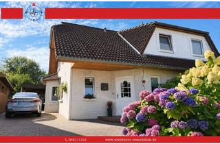 Haus kaufen in 25767 Albersdorf, Hortensientraum in Albersdorf I Gepflegte DHH in ruhiger Sackgassenlage mit Gartenidylle
