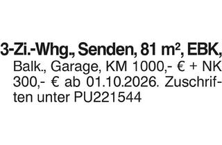 Wohnung mieten in 89250 Senden, 3-Zi.-Whg.