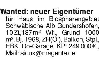 Immobilie kaufen in 89601 Gundershofen, Haus im Biosphärengebiet Schwäbische Alb Gundershofen