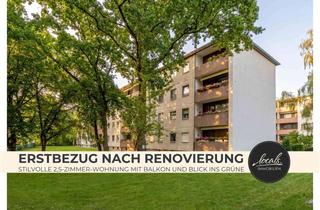 Wohnung kaufen in 13593 Staaken, Erstbezug nach Renovierung - Stilvolle 2,5-Zimmer-Wohnung mit Balkon und Blick ins Grüne