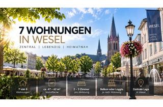 Wohnung mieten in 46483 Wesel, VORANKÜNDIGUNG: 7 Wohnungen mitten in Wesel – zentral wohnen, neu durchstarten! 2-3 Zimmer pro WHG.
