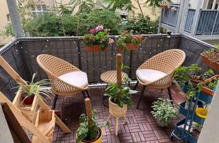 Wohnung mieten in Schreinerstraße 57, 10247 Friedrichshain, Helle, möblierte 2-Zimmer-Wohnung mit Balkon im Samariterkiez (Befristete Miete)