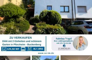Doppelhaushälfte kaufen in 75175 Buckenberg, Viel Platz, viele Möglichkeiten – Doppelhaushälfte mit wunderschönem Garten & Ausbaupotenzial