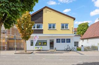Einfamilienhaus kaufen in 68794 Oberhausen-Rheinhausen, Vielseitiges Einfamilienhaus mit Garten und Gewerbefläche!