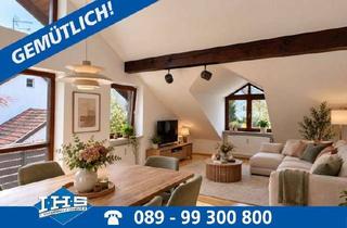 Wohnung kaufen in 85622 Feldkirchen, Das Besondere für Sie! Außergewöhnliche 2-Zimmer-Dachwohnung in ruhiger Lage Feldkirchen