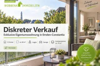Wohnung kaufen in 26723 Constantia, Constantia! 3 Zimmer Wohnung mit Balkon, Ausbaureserve & Stellplatz in begehrter Wohnlage!