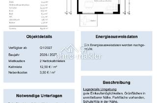 Wohnung mieten in 76547 Sinzheim, Attraktive 3- Zimmer-Neubauwohnung W6