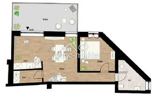 Wohnung mieten in 69509 Mörlenbach, Erstbezug nach Kernsanierung - 63 qm indiv. Wg. mit sep. Eingang und grosser Terrasse