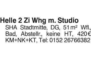 Wohnung mieten in 74538 Rosengarten, Helle 2 Zi Whg m.Studio