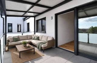 Wohnung kaufen in 67117 Limburgerhof, klimatisiertes Dachgeschoss mit Sichtgebälk, großem Balkon und Aufzug