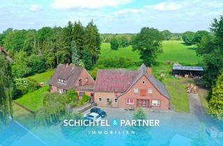 Haus kaufen in 27729 Vollersode, Giehlermoor | Zwei vermietete Einfamilienhäuser und ein Baugrundstück