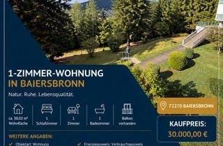 Wohnung kaufen in Hölderlinweg, 72270 Baiersbronn, 1 Zimmer Wohnung mit schöner Aussicht