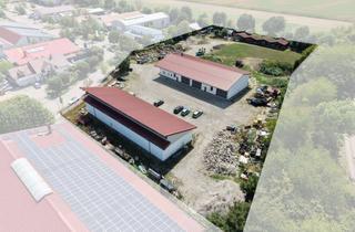 Gewerbeimmobilie mieten in 86931 Prittriching, 10.000 m² Grundstück inkl. 2 Hallen im Gewerbegebiet Prittriching