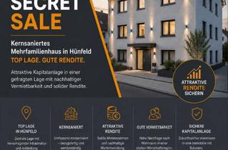 Anlageobjekt in 36088 Hünfeld, Kernsaniertes Mehrfamilienhaus in Hünfelds Top Lage zu Verkaufen