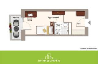 Wohnung kaufen in Tal, 80939 München, Studentenwohnung in München - über 4 Prozent Rendite. Attraktives Investment für Kapitalanleger.