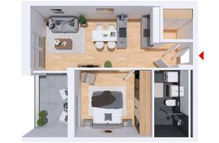 Wohnung kaufen in Konrad-Adenauer-Allee, 74523 Schwäbisch Hall, Schöne 2-Zimmer Wohnung für Eigennutzer oder Kapitalanleger (Whg. 4/07)