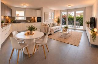 Wohnung mieten in Rosenstraße 16, 71272 Renningen, Wohnen wie im eigenen Haus: Neuwertige 3-Zimmer-Gartenwohnung mit großer Süd-West-Terrasse & EBK