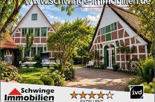Gewerbeimmobilie kaufen in 21683 Stade, 227 m² Reetdachhaus Bj. um 1800 + 346 m² Fachwerkhaus Bj. 1994 für touristischen Nutzung.