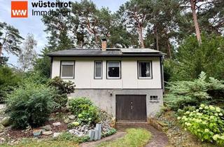 Haus kaufen in 15755 Teupitz, Idyllischer Wochenendbungalow am Wasser mit eigenem Steg & großem Waldgrundstück