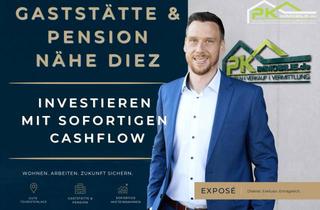 Gewerbeimmobilie kaufen in 65582 Diez, Renditestarkes Investment mit 19,7 % Bruttorendite - Vielseitige Gaststätte mit Fremdenzimmern