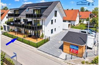 Wohnung kaufen in 86916 Kaufering, Nur noch 1 ETW vorh.: Exklusive 2-Zimmer-Luxus-Neubau-Whg. im EG mit A+ Bauweise & Top-Ausstattung!