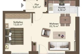 Wohnung mieten in 44534 Lünen, NEUBAU IM LÜNENER ZENTRUM - traumhafte 3-Zimmer Wohnung mit großzügigem Balkon