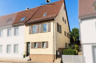 Haus kaufen in 71665 Vaihingen an der Enz, DHH mit 5 Zimmern, 147 m2 Gesamtfläche, Terrasse und Garten in Vaihingen/Enz