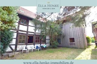 Haus kaufen in 38387 Söllingen, Große Fachwerkhaushälfte in Feldrandlage auf 2.400m² Grundstück zum Sanieren ...
