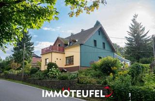 Haus kaufen in 09514 Lengefeld, Naturidyll für Familien: Traumgarten im Erzgebirge, Kamin, Wintergarten und beheizter Pool inklusive