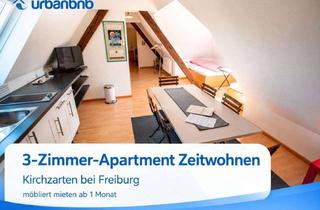 Immobilie mieten in Bahnhofstraße, 79199 Kirchzarten, Möbliertes 3-Zimmer-Apartment nahe Freiburg für bis zu 5 Personen