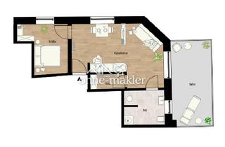 Wohnung mieten in 69509 Mörlenbach, Erstbezug nach Kernsanierung - 44qm 3 Zi. Wg. mit Balkon