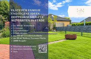 Doppelhaushälfte kaufen in 21683 Stade, Platz für Familie und eigene Ideen – Doppelhaushälfte mit Garten in Stade
