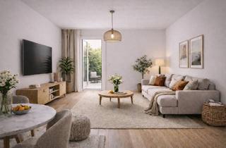 Wohnung kaufen in 04229 Kleinzschocher, FÖRDERFÄHIG. Erstbezug nach KfW55-Sanierung. Wohnung in ruhiger Lage mit Balkon & Gartennutzung.