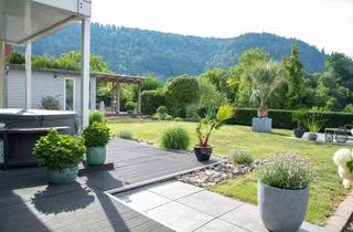 Wohnung mieten in 69151 Neckargemünd, LUXUS PUR: Außergewöhnliche Gartenwohnung mit Saunahaus direkt am Neckar