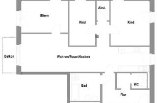 Wohnung mieten in Lion-Feuchtwanger-Straße, 91074 Herzogenaurach, 4 Zimmer - Wohnberechtigungsschein II mit EK-Stufe 3 unabdingbar!