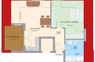 Wohnung mieten in Ingolstädter Straße 59b, 85276 Pfaffenhofen, Sonnige 2-Zimmer Dachgeschosswohnung mit Dachterrasse