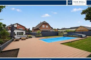 Doppelhaushälfte kaufen in 48599 Gronau, Ein Zuhause zum Wohlfühlen – modernisierte Doppelhaushälfte mit Gartenparadies & Pool