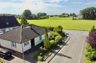 Haus kaufen in 33790 Halle, Wohnen auf einer Ebene – familiärer Bungalow mit 4 Zimmern und zusätzlichem Gästezimmer im Keller