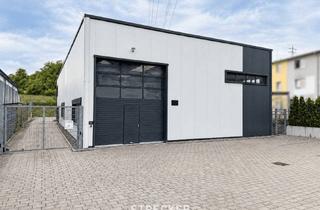 Gewerbeimmobilie kaufen in 76327 Pfinztal, Stilvolle Gewerbehalle mit Büro, Entwicklungspotenzial und guter Sichtlage
