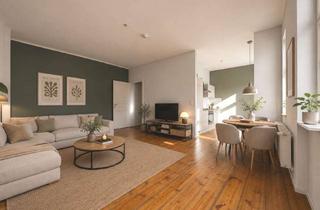Wohnung kaufen in 10553 Berlin, SEHR HELLE CHARMANTE 1 (BIS 1,5) ZIM. MIT OFFENER EBK, ABGEZOGENE DIELEN UND BALKON IN RUHIGLAGE