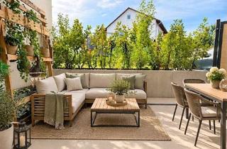 Wohnung mieten in 63303 Dreieich, Stilvoll möbliert & neuwertig – 2-Zimmer-Wohnung mit Südterrasse